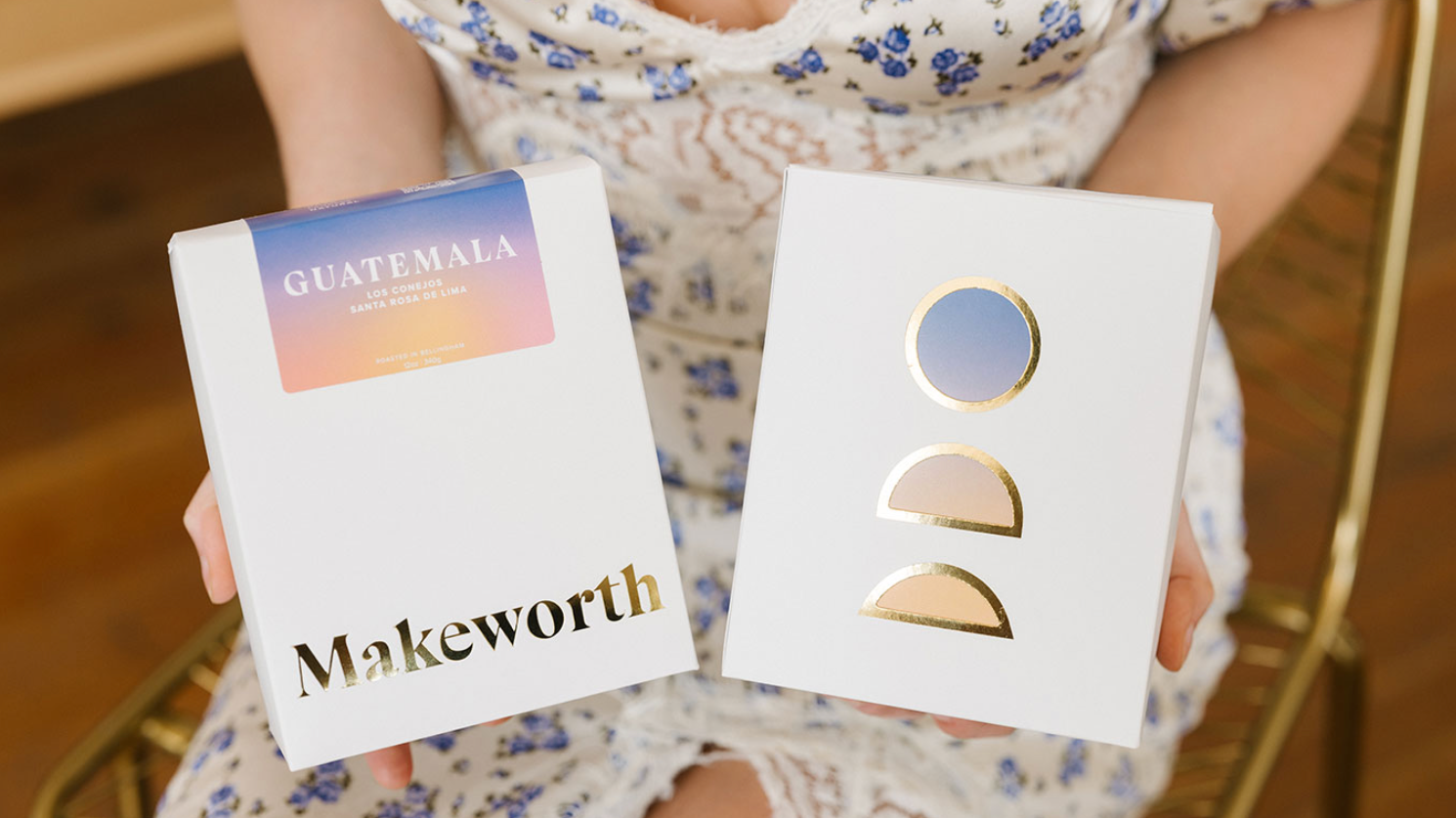 Makeworth Coffees beautifully designed retail packaging