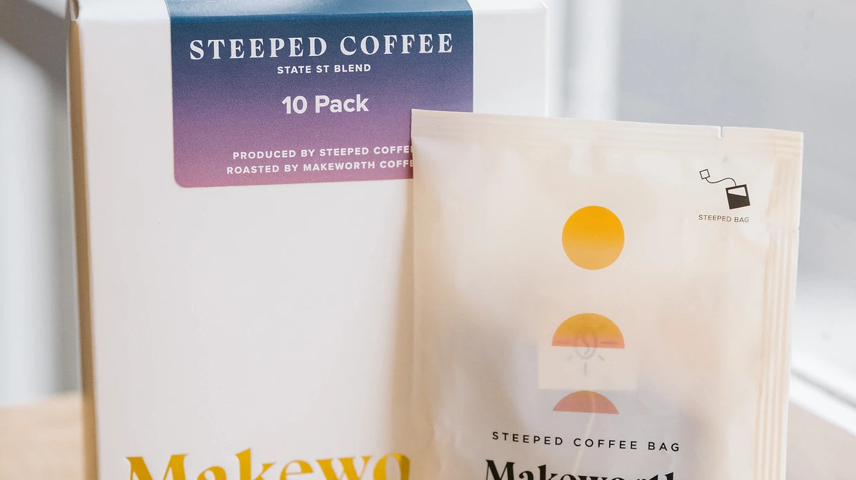 Steeped Coffee: Single-Serve, Eco-friendly, On-the-Go!
