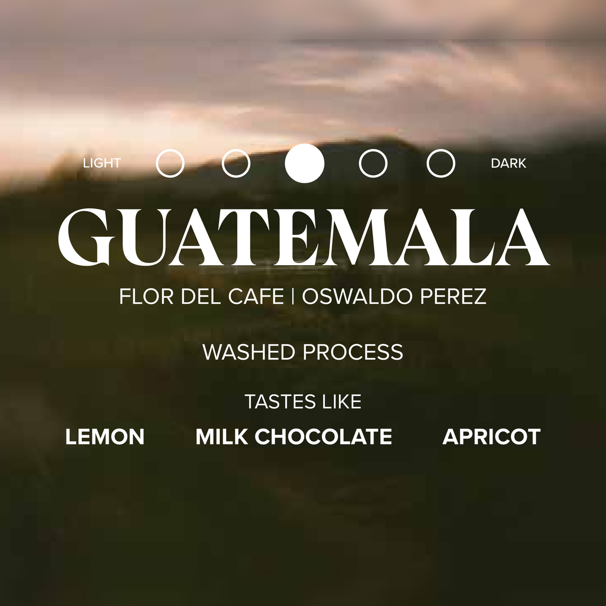 Guatemala Flor del Café label front