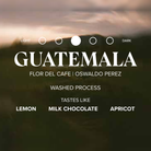 Guatemala Flor del Café label front